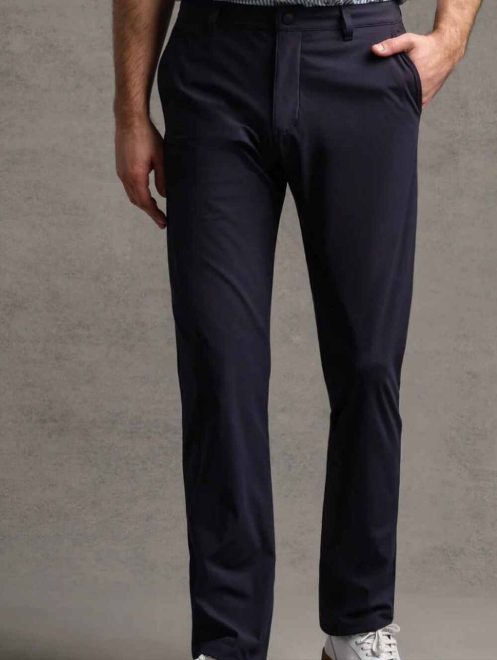 Rhone Men's Navy Dress Pants - Classic Straight Fit Size 34